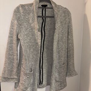 TOPSHOP Boyfriend Herringbone Cardigan Sweater